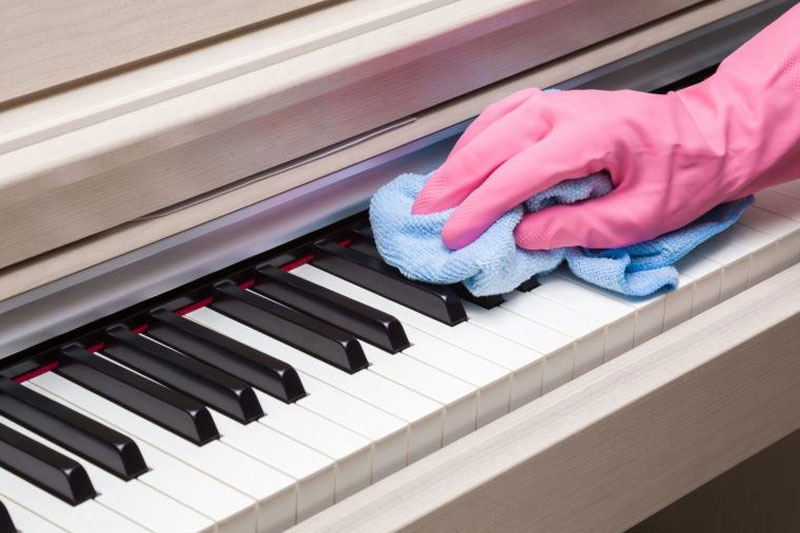 نحوه تمیزکردن پیانو دیجیتال