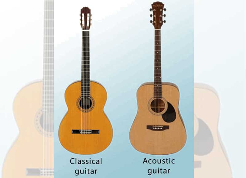تفاوت گیتار آکوستیک و کلاسیک