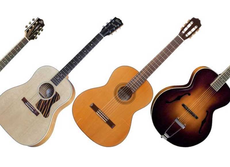 انواع مختلف گیتار